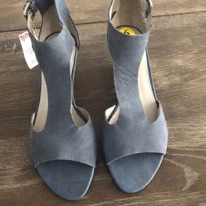 FRANCO SARTO Size 9 “Kaley” Blue Wedge Sandal- NWT